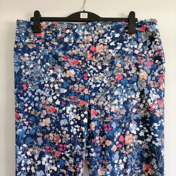 Chico's Womens Multicolor Pull-On Floral Stretch Skinny Leg Jegging Size 3 US 16 - Picture 2 of 7